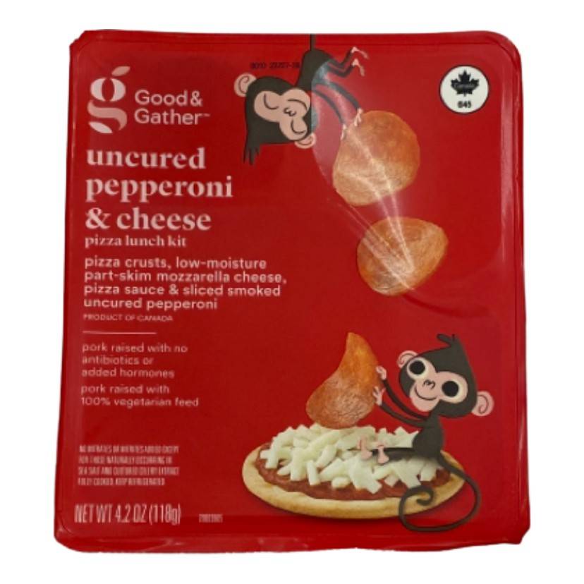 Uncured Pepperoni & Cheese Pizza Lunch Kit - 4.2oz - Good & Gather™