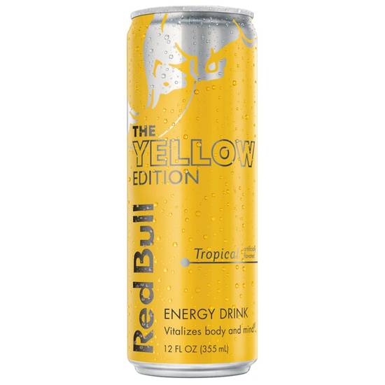 Red Bull Yellow Tropical 12 oz Can