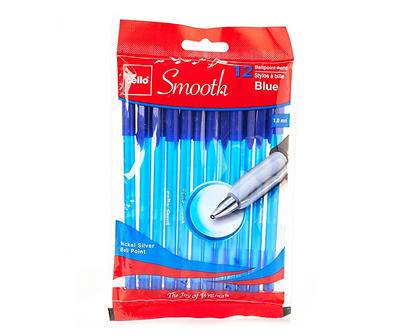 Cello Smooth Ball Point Pens, Blue (12 ct)