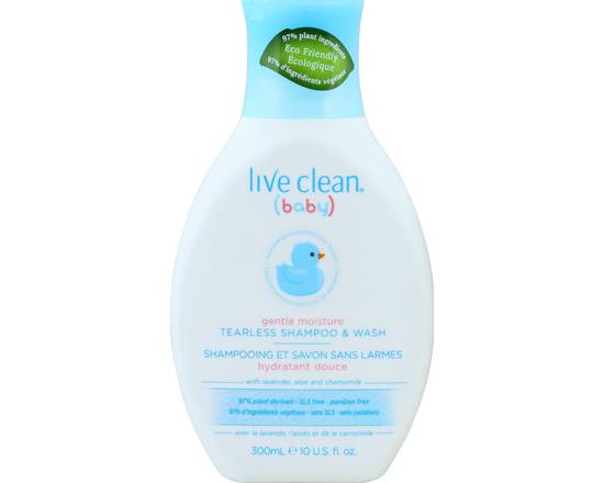Live Clean · Baby Gentle Moisture Tearless Shampoo & Wash (10 fl oz)