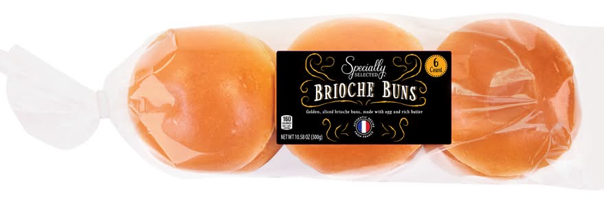 Specially Selected Brioche Buns (10.58 oz, 6 ct)