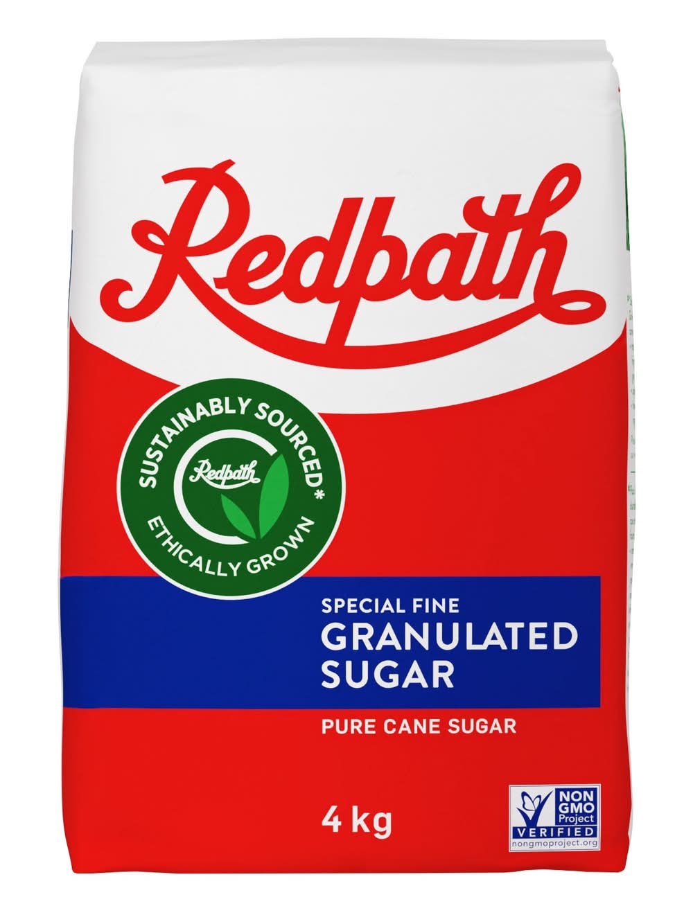 Redpath - Sucre Granulé Spécial Fin, 4 Kg / Redpath White Granulated Sugar (4 kg)