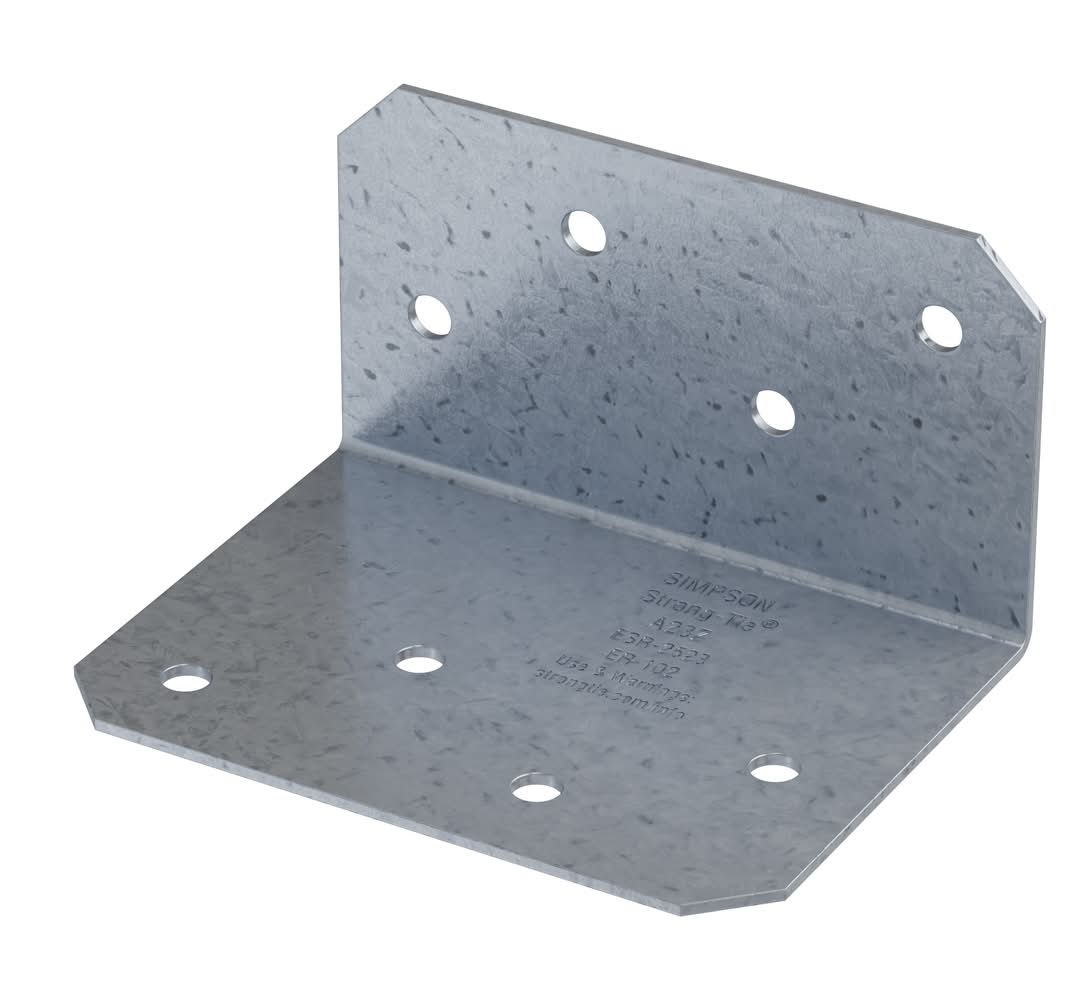 Simpson Strong-Tie 1.548-in x 2.75-in x 2.048-in 18 -Gauge G185 galvanized Steel Angle