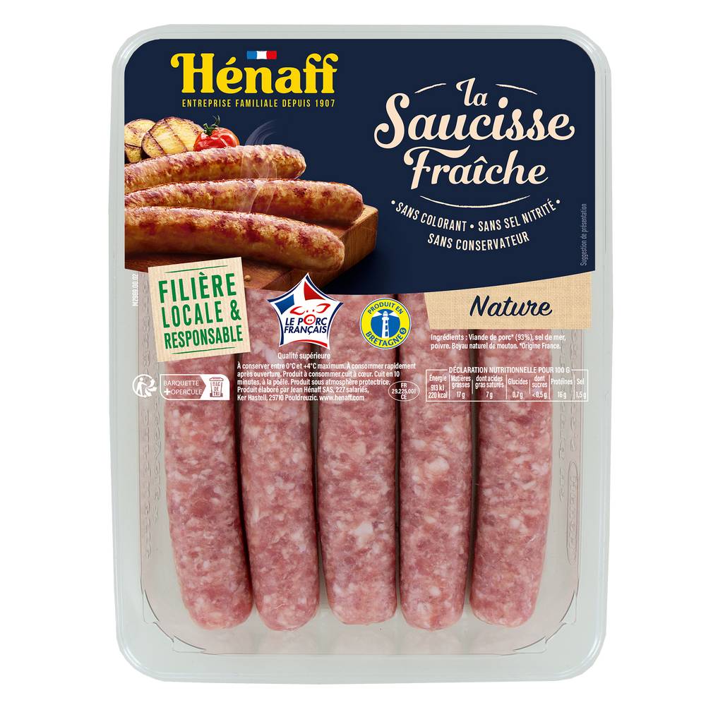 Hénaff - Saucisses natures (277g)