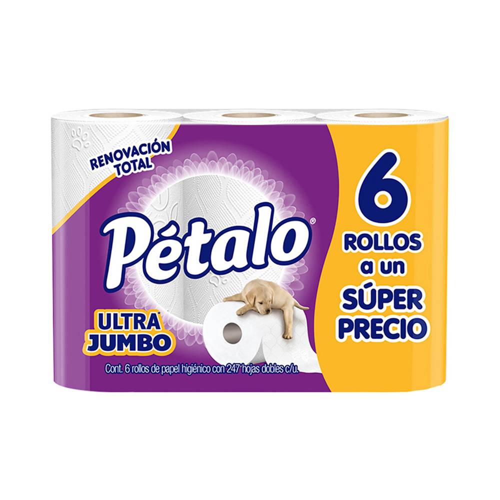 Pétalo · Papel higiénico con vitamina e (6 un)