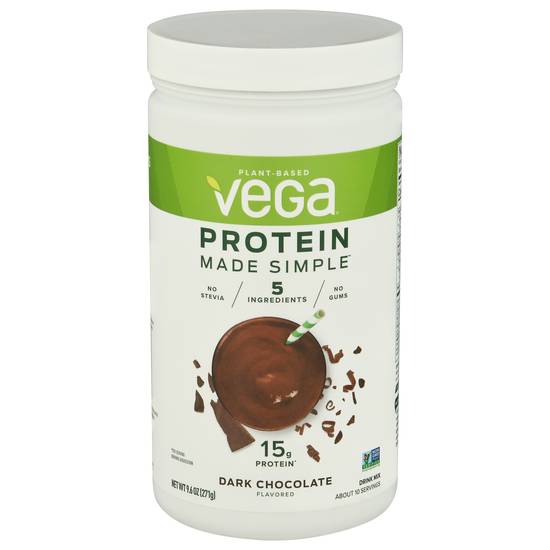 Vega Protein Made Simple Drink Mix (9.6 oz) (dark chocolate )