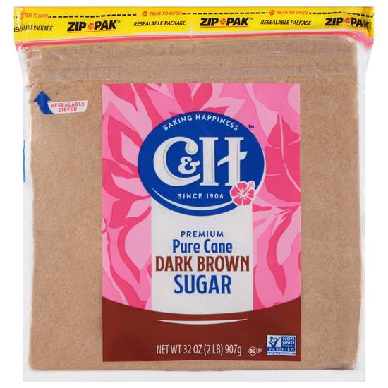 C&H Dark Brown Pure Cane Sugar (32 oz)