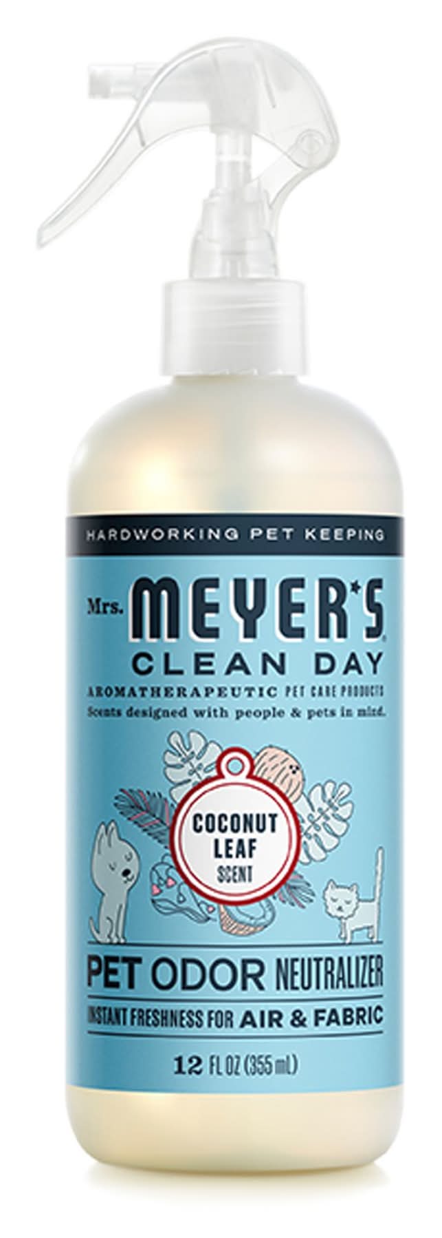 Mrs. Meyer's Clean Day Naturally Formulated Pet Deodorizer & Air Freshener For Air & Fabric 12 Oz (Size: 12 Fl Oz)