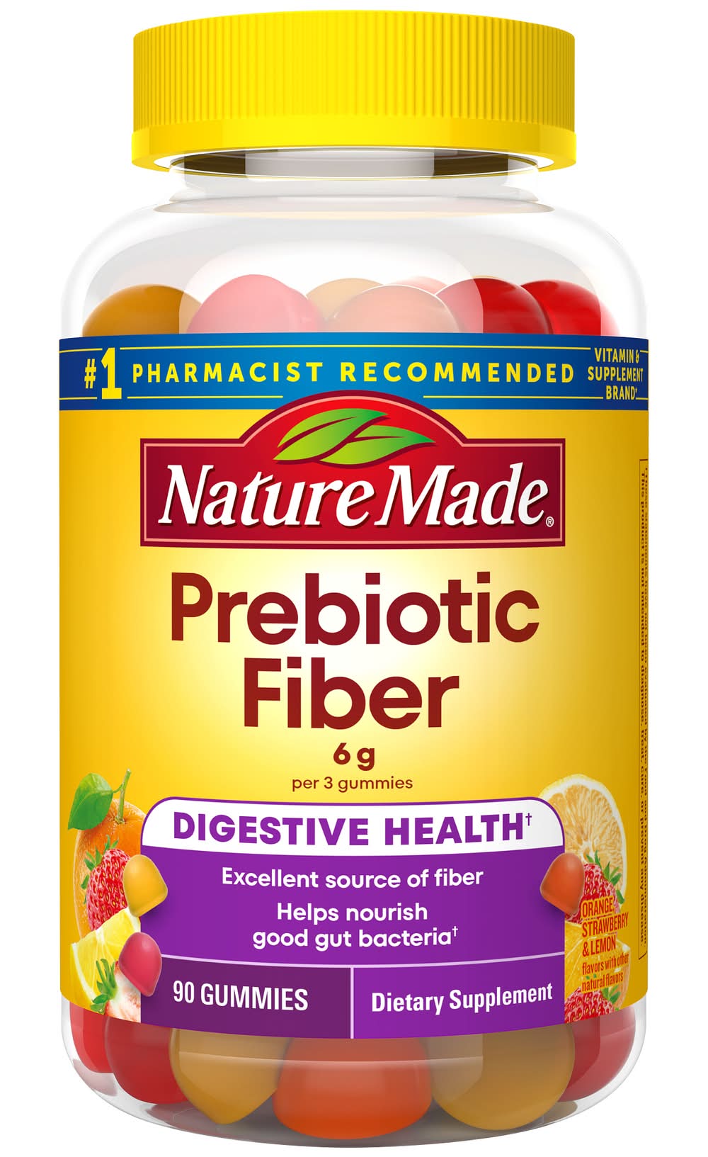 Nature Made Fiber Adult Gummies, Assorted (90 ct)