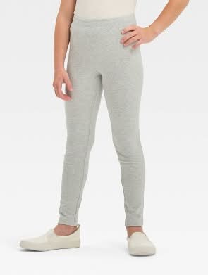 Cat & Jack Girls Leggings, M, Gray