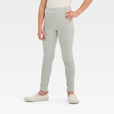 Cat & Jack Girls Leggings, M, Gray