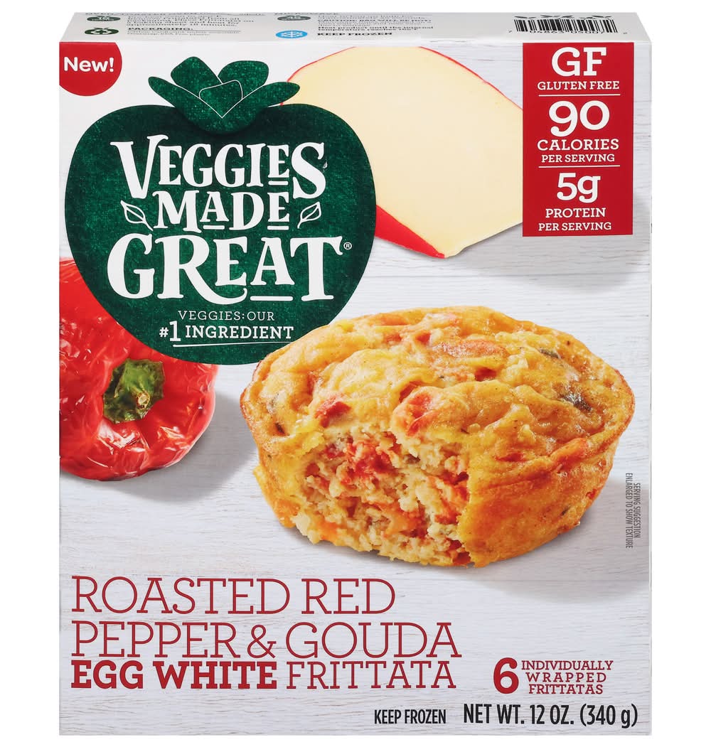 Veggies Made Great Frittata, Roasted Red Pepper & Gouda Egg White (12 oz, 6 ct)
