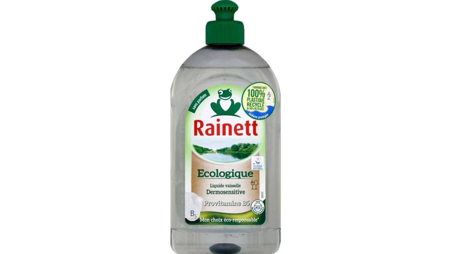 Rainett - Liquide vaisselle dermosensitive ecolabel (500 ml)