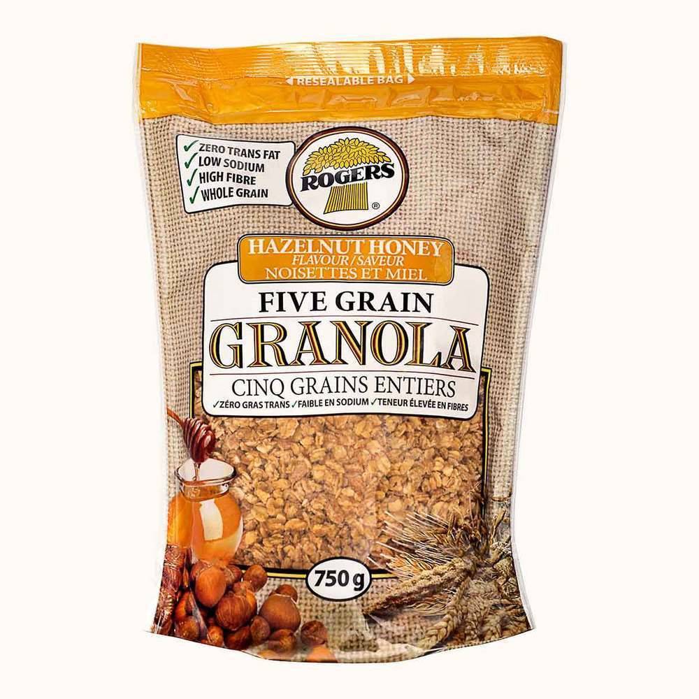 Rogers Five Grain Granola Hazelnut Honey (750 g)