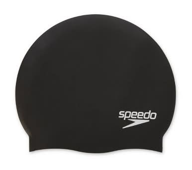 Speedo Silicone Cap, Adult, Black