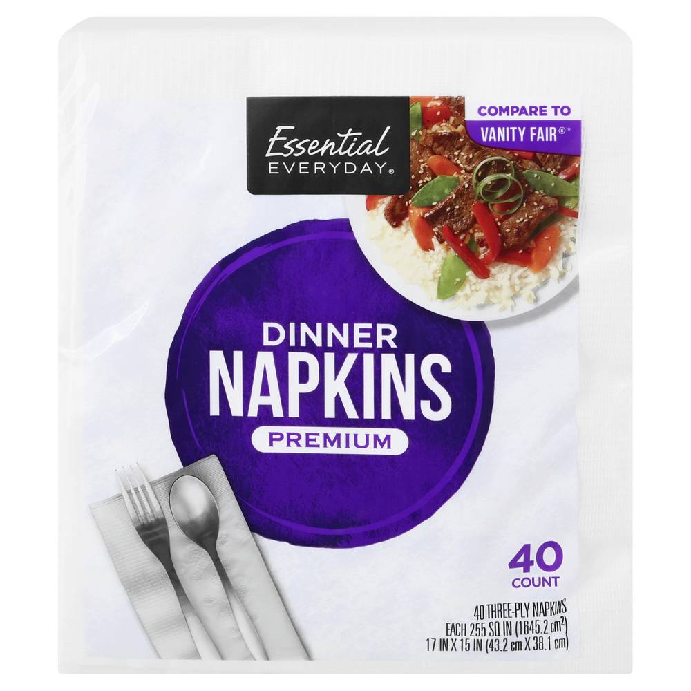 Essential Everyday 3-Ply Premium Dinner Napkins