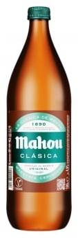 Cerveza Mahou Clásica botella 1 l.