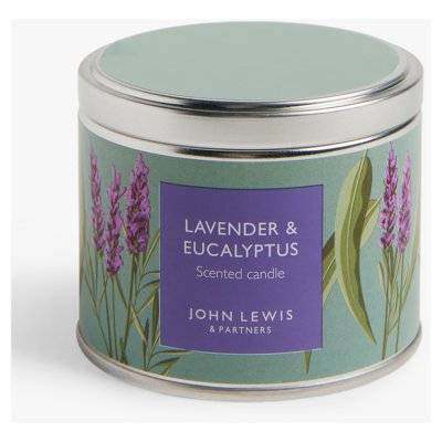 John Lewis Candle Tin Lavender and Eucalyptus (225g)