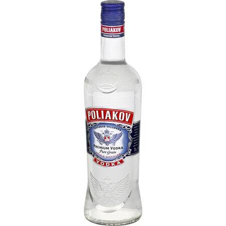 Vodka pure grain triple distilled POLIAKOV - la bouteille de 70cL