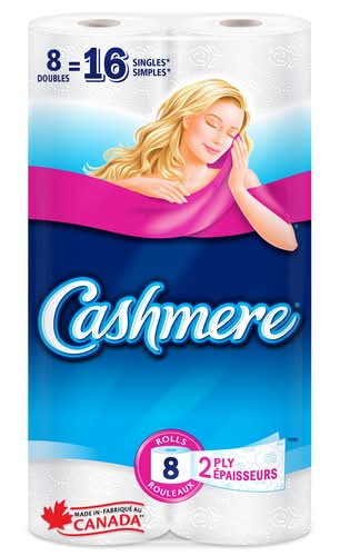 Cashmere 2-Ply Bathroom Tissue Rolls (8 ct)