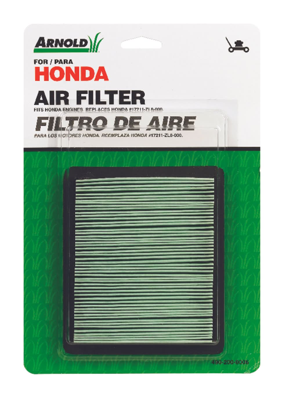 Arnold Air Filter For 17211-Zl8-000