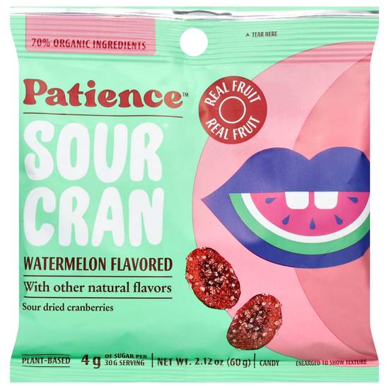 Patience Fruit & Co Sour Cran Sour Watermelon Candy
