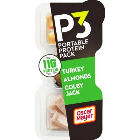 P3 Portable Protein Pack Turkey Colby Jack Almonds 2oz