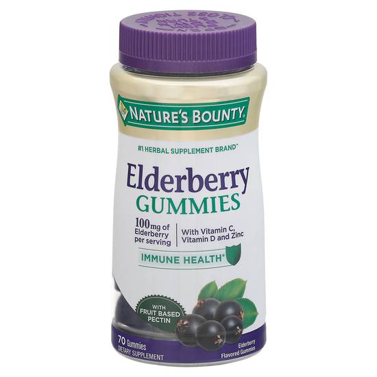 Nature's Bounty Elderberry 100 mg Immune Health Gummies (70 ct)