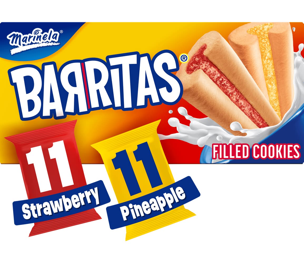 Marinela Barritas Strawberry and Pineapple (10.7 oz, 22 ct)
