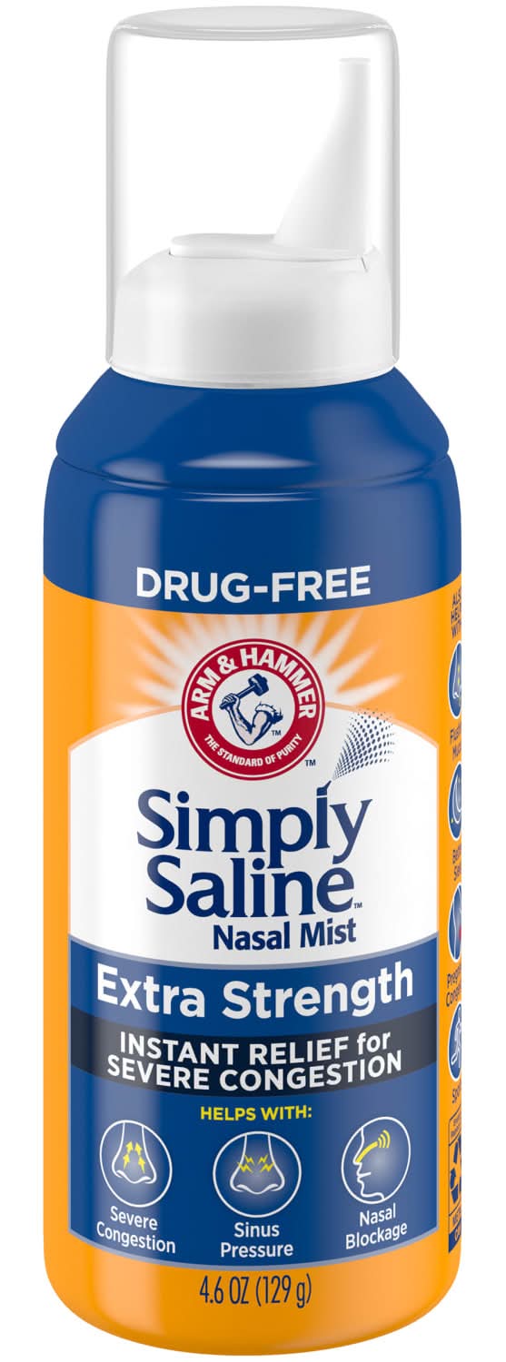 Arm & Hammer Drug Free Simply Saline Extra Strenth Nasal Mist (4.6 oz)