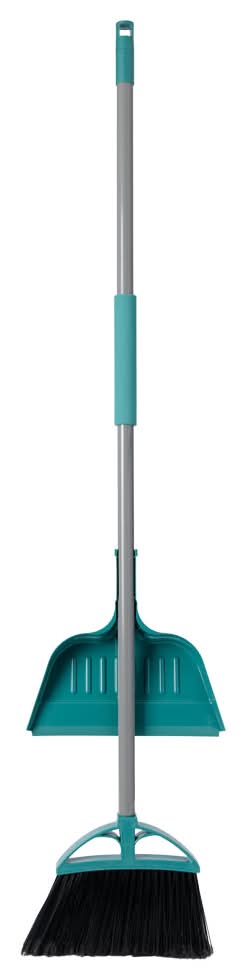 Easy Home Broom and Dustpan Blue