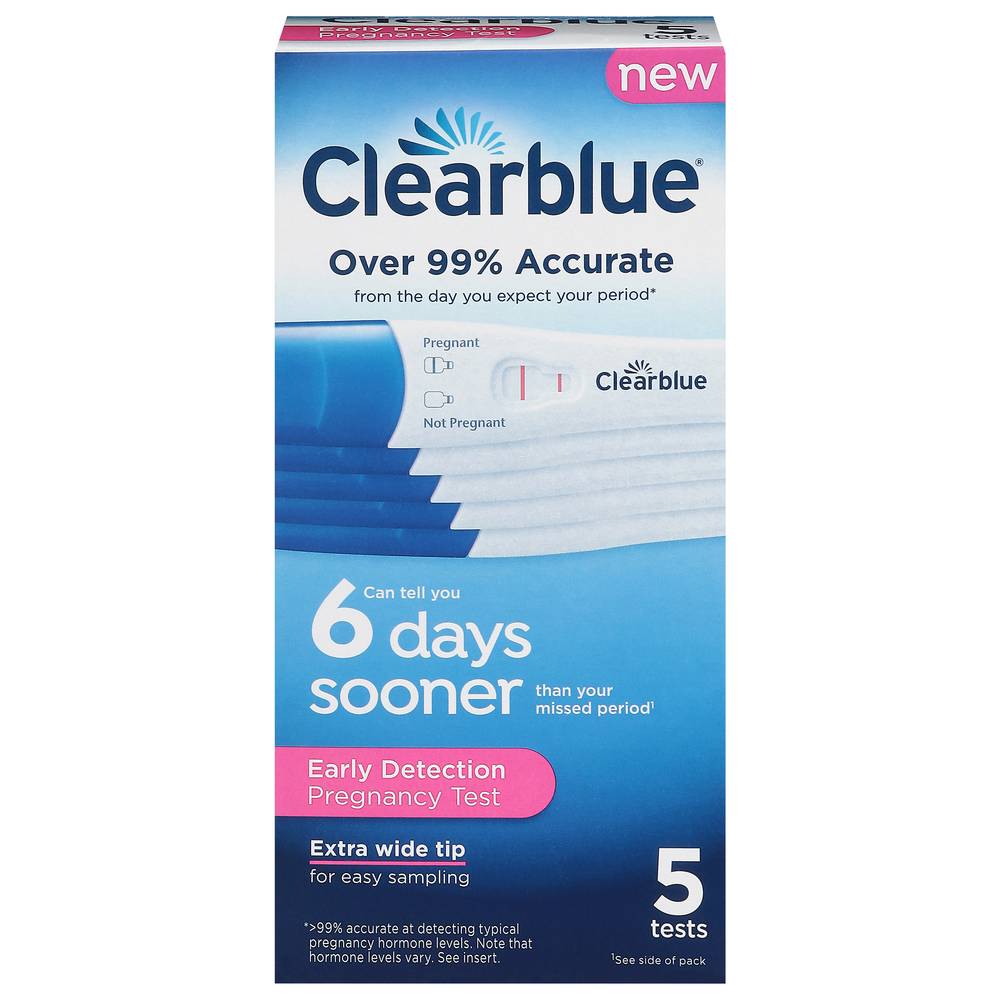 Clearblue Early Detection Pregnancy Tests (5 ct)