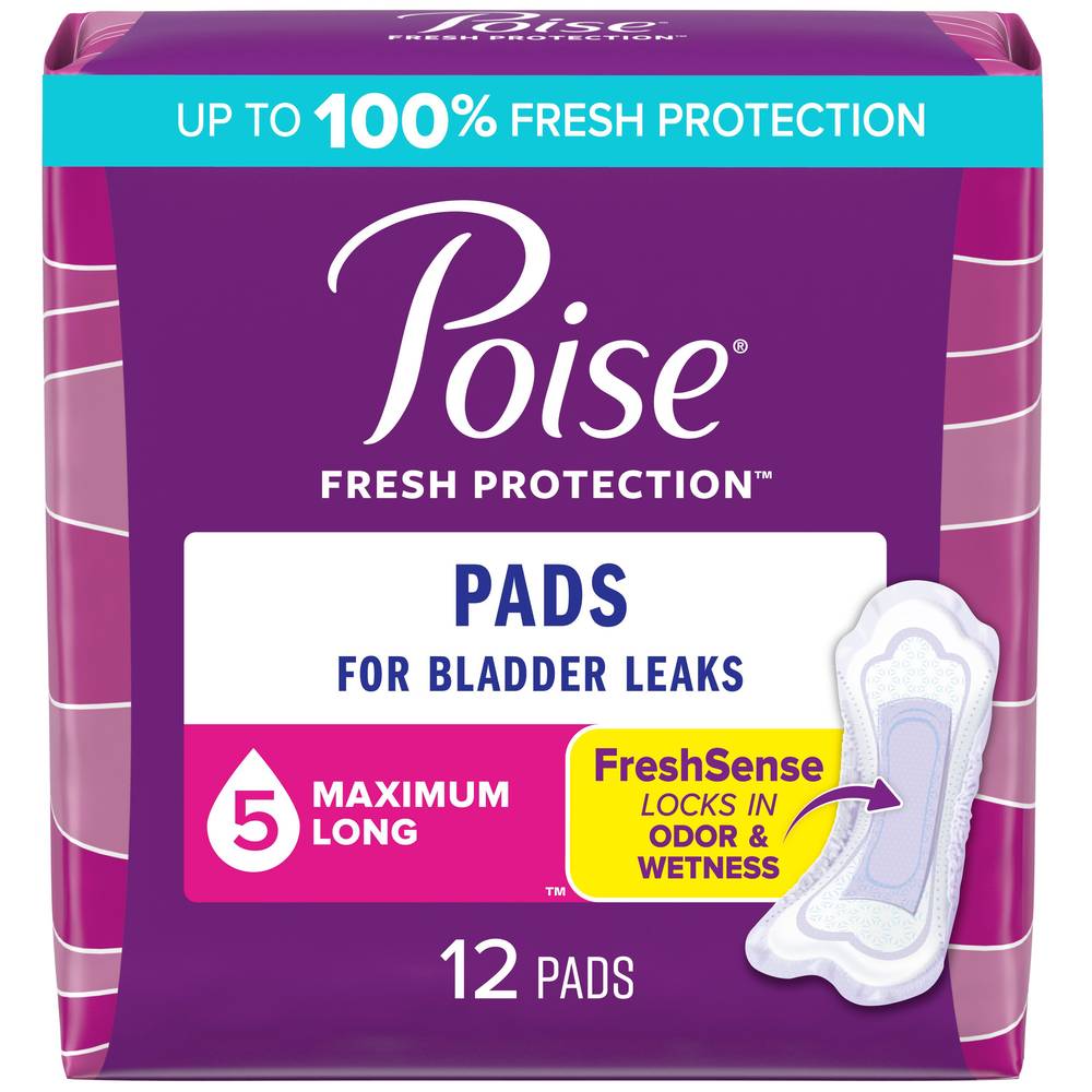 Poise Maximum Long Length Pads