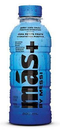 Más+ by Messi Flavoured Hydration Drink, Berry Copa Crush (500 ml)