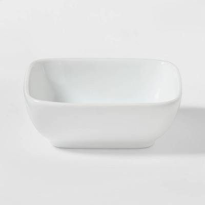 Threshold Porcelain Square Dip Bowl 4oz, White