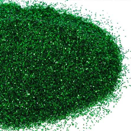 Diamantina #2 color metal 0.6mm - verde (100g)