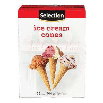 Selection cornets pour crème glacée (36 un) - ice cream cones (36 units)