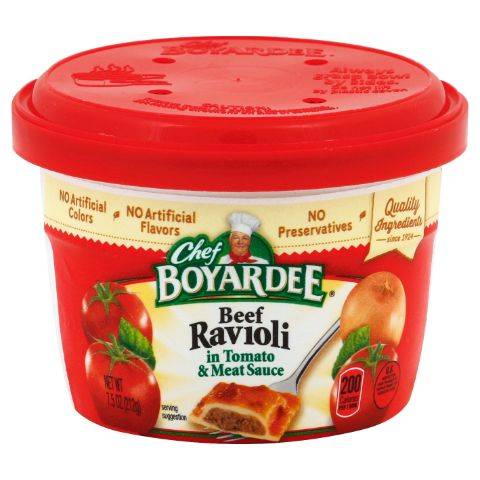 Chef Boyardi Microwave Bowl Beef Ravioli 7.5oz