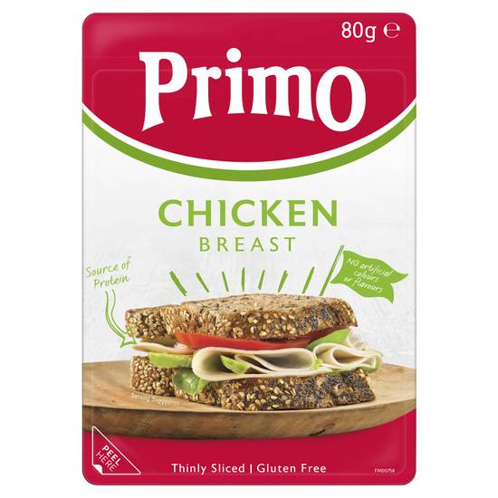Primo Chicken Breast Thinly Sliced 80g