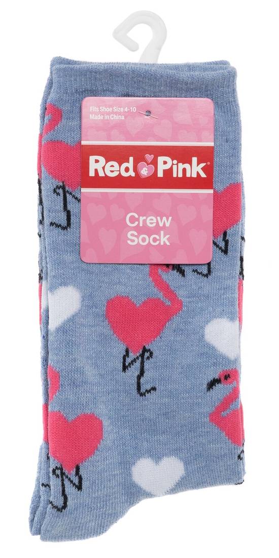 RED & PINK, CREW SOCK, Assorted 