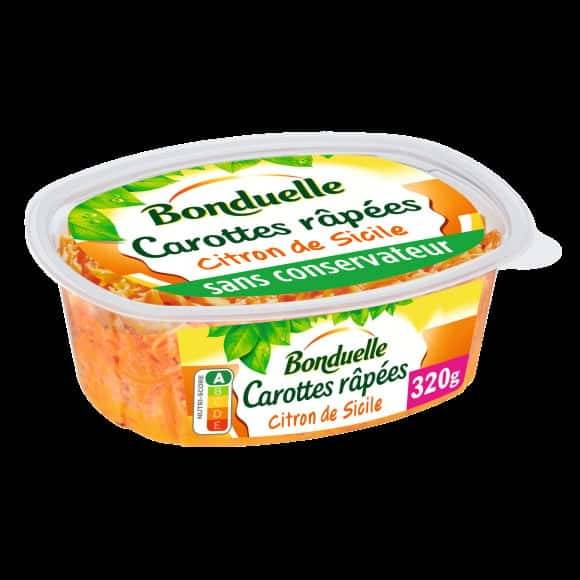 Bonduelle - Carottes râpée au citron de sicile (320g)