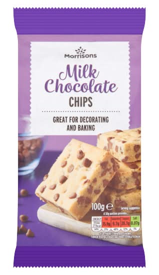 Morrisons Milk Chocolate Chips (100g)