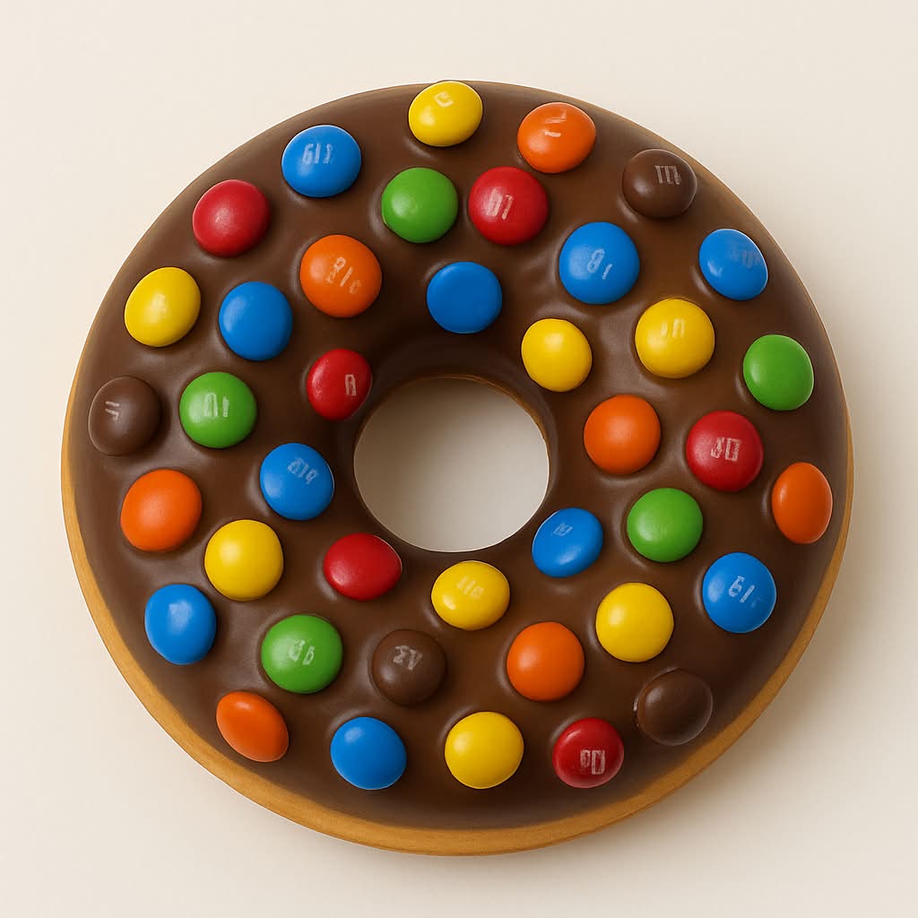 Donut Nutella M&M's