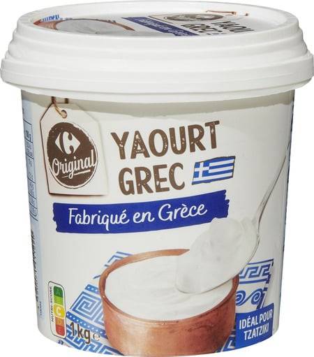 Yaourt grec CARREFOUR - le pot d'1Kg
