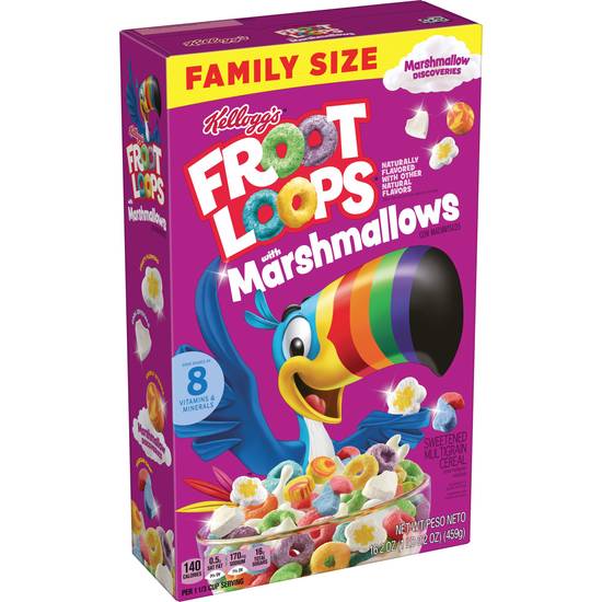 Kellogg's Breakfast Cereal Kids Cereal Family Breakfast Family Size Original With Marshmallows