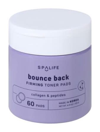 Spalife Bounce Back Firming Toner Pads 60-Pack 4.4oz Bounce Back