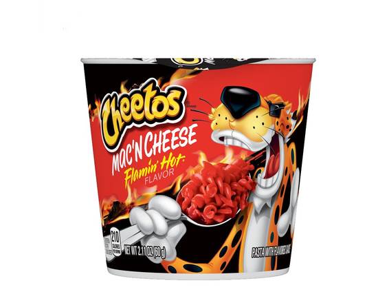 Order Cheetos Flamin Hot Mac n Cheese Cup food online from Chevron Extramile store, Everett on bringmethat.com