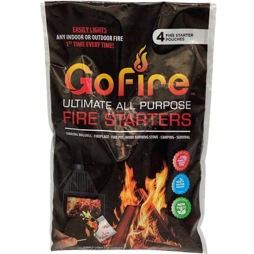 GoFire Ultimate All Purpose Fire Starter Bag, 4pc