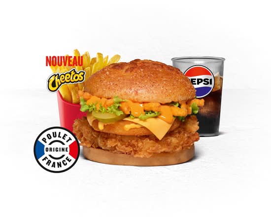 MENU EXTRA CHEDDAR BURGER