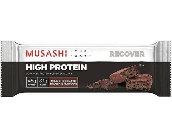 Musashi High Protein Milk Chocolate Brownie Bar 90g